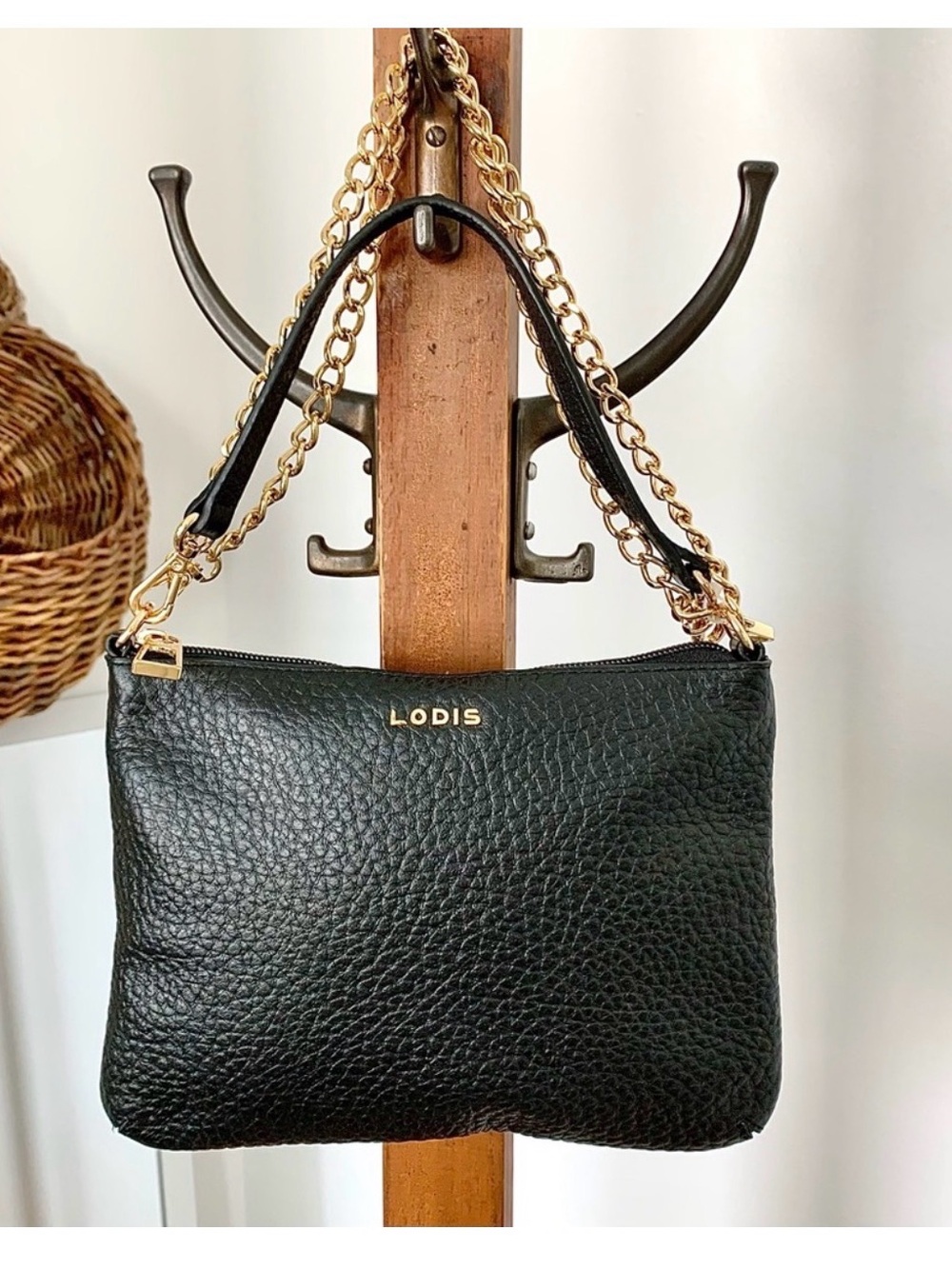 Lodis Emily 5 in 1 crossbody black Leather Bag